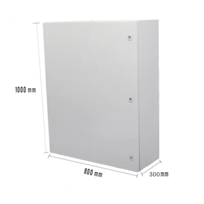 Gabinete de Acero IP66 Uso en Intemperie (800 x 1000 x 300 mm) con Placa Trasera Interior Metálica y Compuerta Inferior Atornillable (Incluye Chapas y Llaves T)., imagen 6