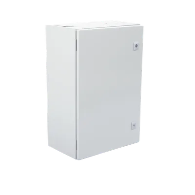 Gabinete de Acero IP66 / 400 x 600 x 250 mm / IK10 / Placa Trasera Metálica 2 mm / Cerradura con Llave / Tapa Inferior Atornillable, imagen 3