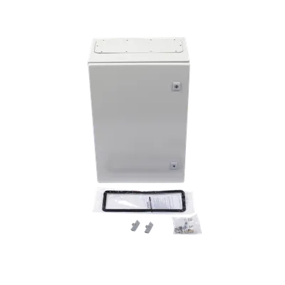 Gabinete de Acero IP66 / 400 x 600 x 250 mm / IK10 / Placa Trasera Metálica 2 mm / Cerradura con Llave / Tapa Inferior Atornillable, imagen 6