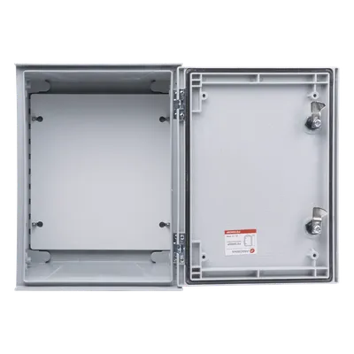 Gabinete de Poliéster / IP65 / 300 x 400 x 200 mm / Carga 30 kg / Placa Trasera Incluida / Cerradura con Llave, imagen 4