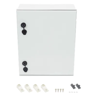 Gabinete de Poliéster IP65 / 400 x 500 x 200 mm / Carga 30 kg / Placa Trasera Incluida / Cerradura con Llave, imagen 6