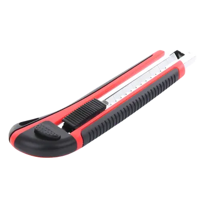 Navaja de Hojas Desprendibles / Hoja 18 mm / Bloqueo Automático / Guía Metálica / Mango Ergonómico ABS+TPR / 17 x 5 x 2.5 cm, imagen 3