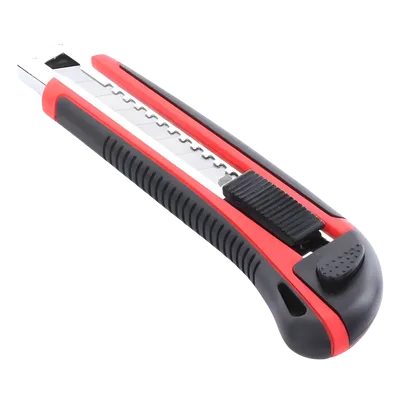 Navaja de Hojas Desprendibles / Hoja 18 mm / Bloqueo Automático / Guía Metálica / Mango Ergonómico ABS+TPR / 17 x 5 x 2.5 cm, imagen 5