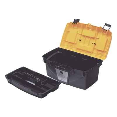 Caja Porta Herramientas / 17" / 44x26x23 cm / Polipropileno / 550 gr / Candado / Charola para Tornillos, imagen 2