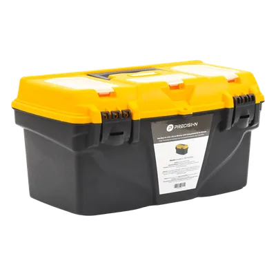 Caja Porta Herramientas / 17" / 44x26x23 cm / Polipropileno / 550 gr / Candado / Charola para Tornillos, imagen 4