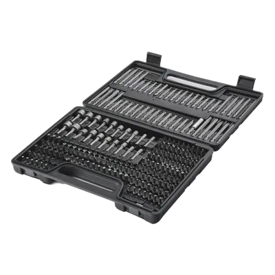 Juego de Puntas para Taladro / 208 Piezas / Entrada Hexagonal 1/4" / Acero Cr-V / Soporte Magnético con Liberación Rápida / Extensor Incluido / Estuche Organizador, imagen 2