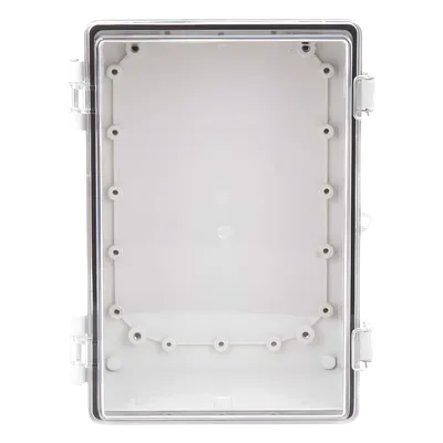 Gabinete Plástico ABS / IP66 / Puerta Transparente Policarbonato / 190 x 290 x 140 mm / Cierre Broche Inoxidable / Compatible Candado Perno 5 mm, imagen 3