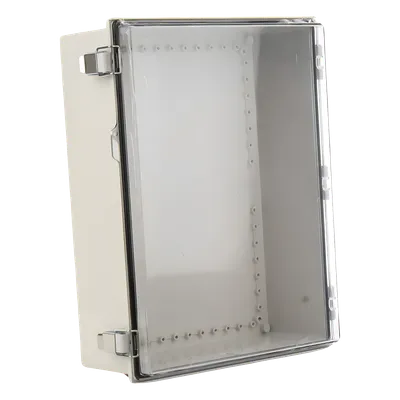 Gabinete Plástico ABS / Uso en Intemperie / 350 x 460 x 160 mm / Puerta Transparente de Policarbonato / Cierre con Broches Inoxidables / Compatible con Placa PST-3546-16EPL, imagen 2