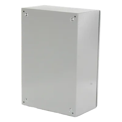 Gabinete de Acero para Exterior / IP55 / IK10 / 400 x 600 x 250 mm / Ventilación Forzada 110 VCA / Carga 25 kg / Placa Trasera 350 x 565 mm, imagen 2