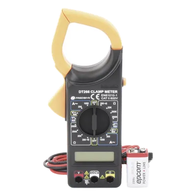 Multímetro Digital de Gancho / 600 V CA/CC / CAT II / 1000 A CA / Pinza 57 mm (2.09') / LCD 3-1/2 Dígitos, imagen 2