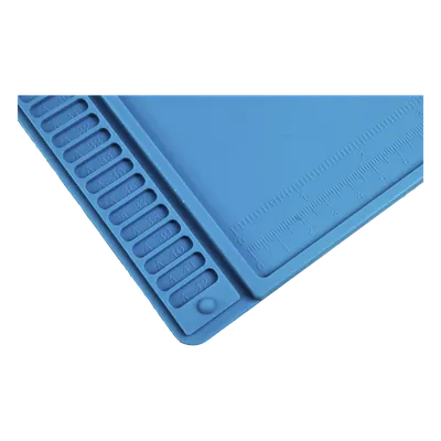 Tapete de Silicona para Reparación Electrónica / 45 x 30 cm (17.7 x 11.8 in) / Resistente al Calor 200°C / Áreas Magnéticas / Compartimentos Numerados, imagen 5