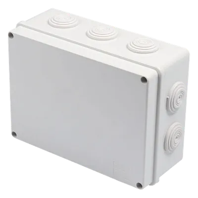 Caja de Derivación de Plástico / 10 Glándulas de Goma / IP55 / 140 x 190 x 76 mm / -40 a 120°C, imagen 2