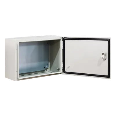 Gabinete de Acero IP66 / IK10 / 500 x 300 x 300 mm / Carga 45 kg / Placa Trasera Metálica / Cerradura con Llave, imagen 2