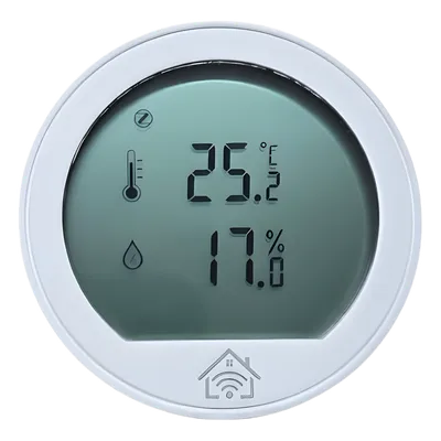 Sensor de temperatura y humedad / Pantalla LCD / ZigBee 2.4 GHz / -20°C a 60°C / 0-100% HR / CR2430