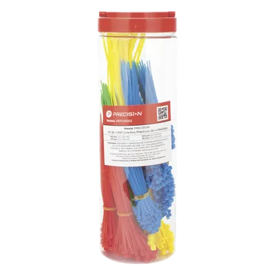 Kit de Cinchos Plásticos / 1000 Piezas / 4 Medidas / Resistente al Calor y Humedad, imagen 6