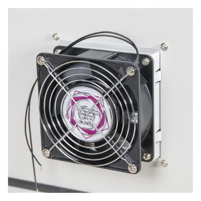Gabinete de Acero para Exterior / IP55 / IK10 / Ventilación con Ventilador 110 VCA / 593 x 609 x 399 mm (1.95 x 2.0 x 1.31 ft) / Placa Trasera Galvanizada 550 x 565 mm, imagen 7