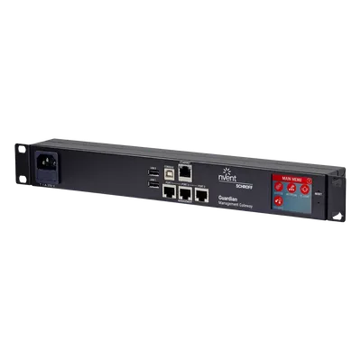 Gateway de Monitoreo Ambiental / 48 Sensores / 3 Puertos / 40 m (131.2 ft) por Puerto / 1U Rack / 1 GbE / LCD Táctil