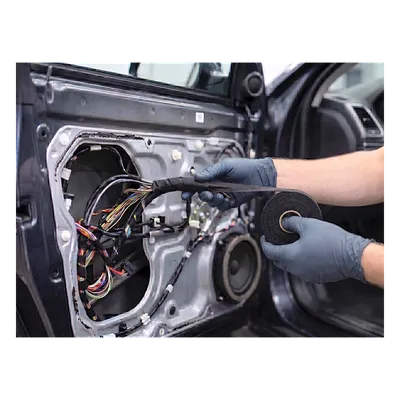 Cinta Automotriz de Fieltro PET / Espesor 0.28 mm / Ancho 19 mm / 18 m (59.1 ft) / Anti-Abrasión / Negro, imagen 3