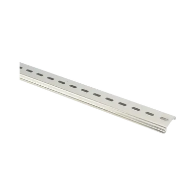 Riel DIN / 35 mm x 7.5 mm / Acero Cromado Zinc / 1 m (3.3 ft) / Ranura Central 6 mm x 15 mm, imagen 2